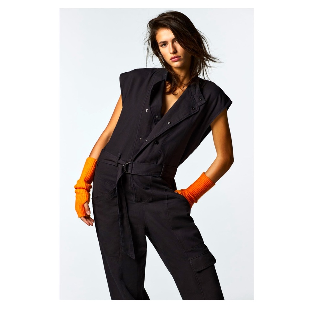 Zara Long Belted Jumpsuit
